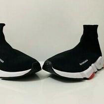 balenciaga socks black red