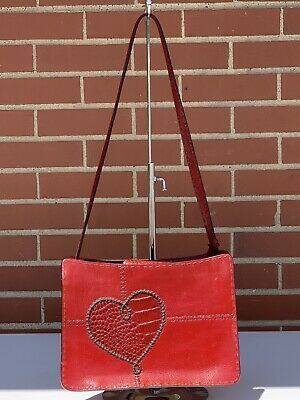 brighton red heart purse