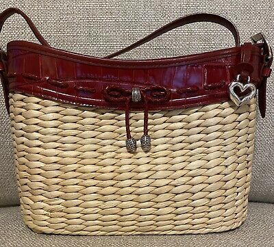 brighton basket weave purse