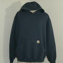 Carhartt Mens K121 Hoodie Sweatshirt Pullover Size 2xl Original Fit Navy Blue Photo