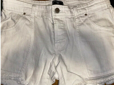 white boyfriend jean shorts