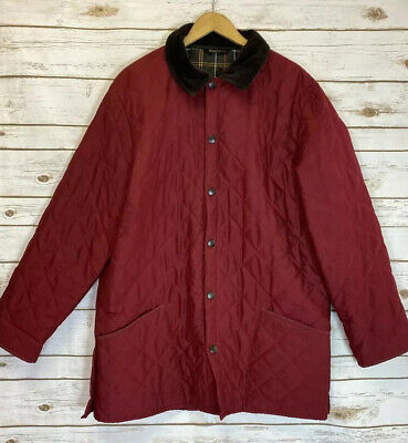 red barbour jacket mens