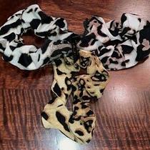 New Noir Jewelry Ombre Leopard Scrunchies - Set of 3 Nwt 25 Photo
