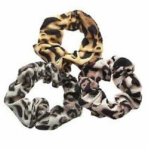 Noir Jewelry Ombre Leopard Scrunchies Set of 3 Colors Women Hair Accessories Lot Photo