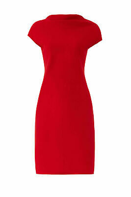 Theory Women S Dress Red Size Small S Shift Cowl Neck Cap Sleeves 375 279 Hipswap