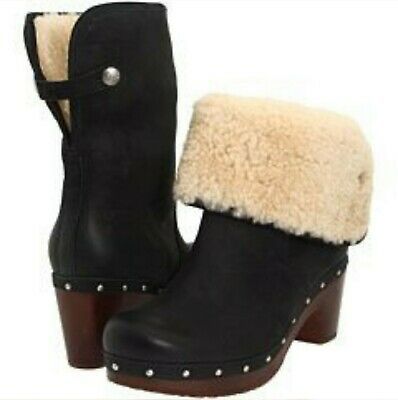 ugg clog boots with fur