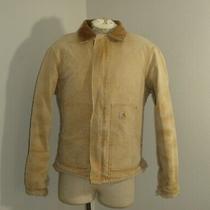 Vtg Mens 42 Tall Carhartt J02 Distressed Arctic Quilt Lined Duck Canvas Jacket Photo