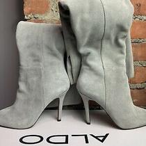 knee gray suede boots size 