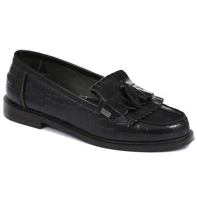 barbour olivia loafers black